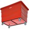 Global Industrial 20 Bushel Plastic Bulk Box Truck, Steel Chassis Base, Red, 50-2/5L x 34-3/5W x 35-3/5H 800316RD - alternate 4